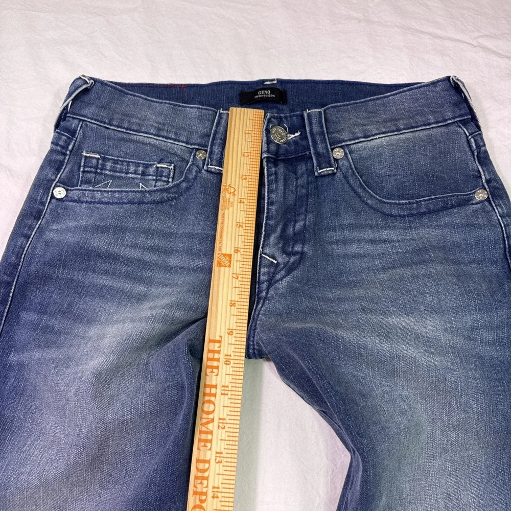 True Religion jeans mens 31/32 Geno Relaxed Slim Medium Duggy Wash y2k